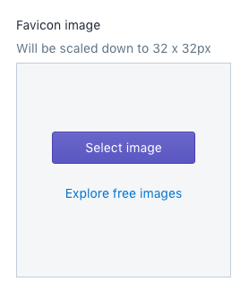 Bild auswählen, um Favicon in Shopify zu installieren